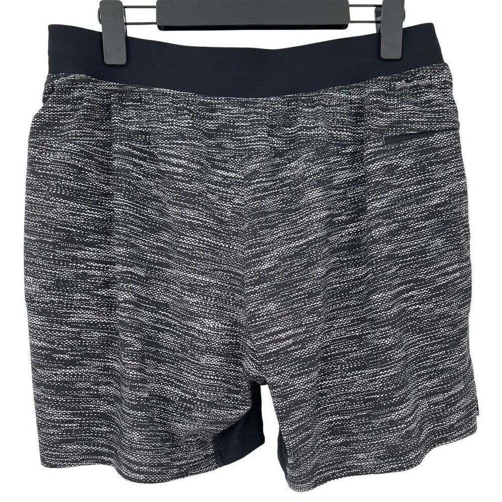 Lululemon T.H.E. Short Nulux Liner 7" All Court Texture White‎ Black Men Large - Picture 4 of 12